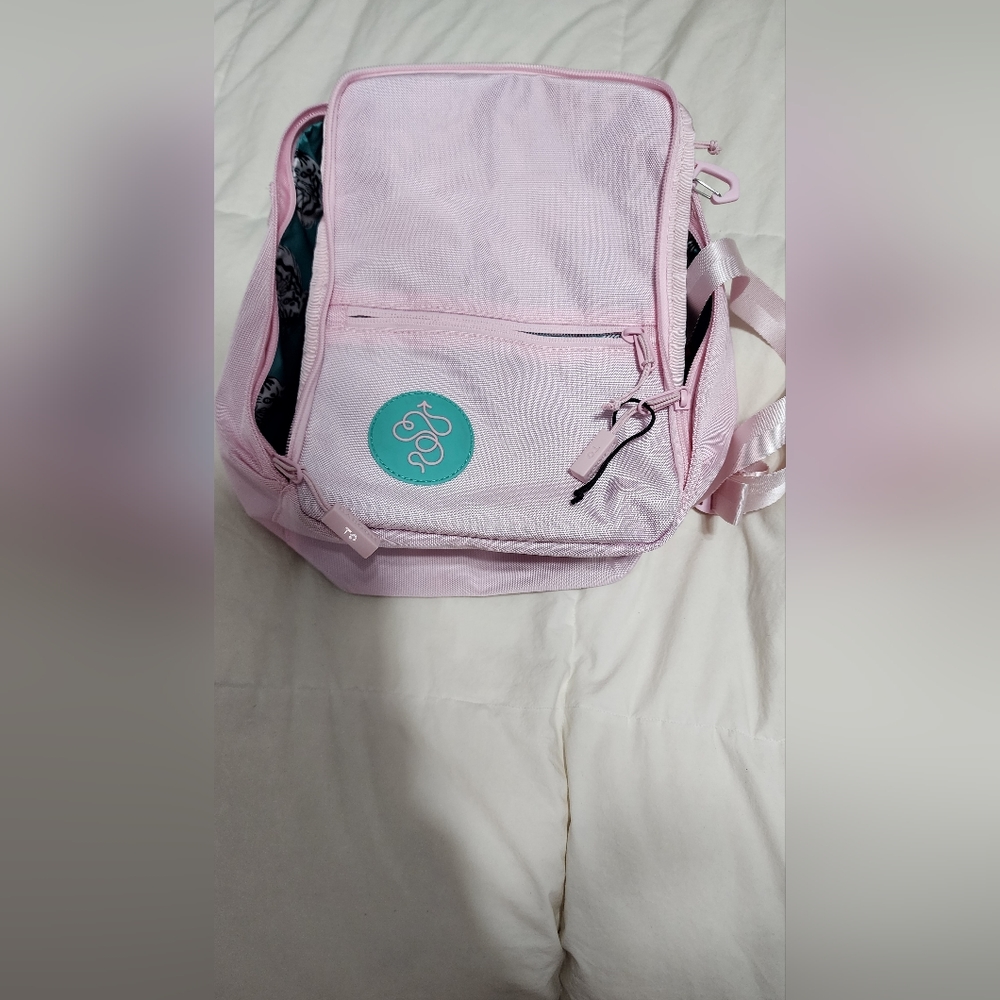 Baboon to the moon mini backpack in cotton candy pink
